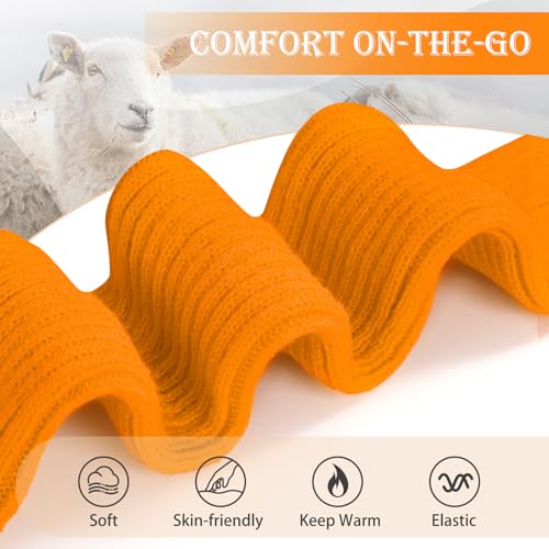 Image of Pleneal Leg Warmers for Women 80s Y2k, Ribbed Knit Long Socks LegWarmer