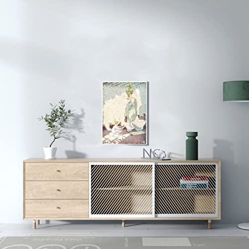 Tableau Les Souliers Rouges déco murale affiche rétro Andersen 30x42