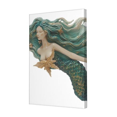 Impression sur toile sirène de qualité supérieure pour bureau élégant