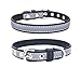 Reflective Small Dog Collar Safer at Night Girl Cat Collars Black XL