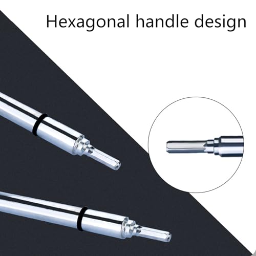 Llave hueca para nivelar techos con vástago hexagonal de 1/4 para instalación de paneles 5