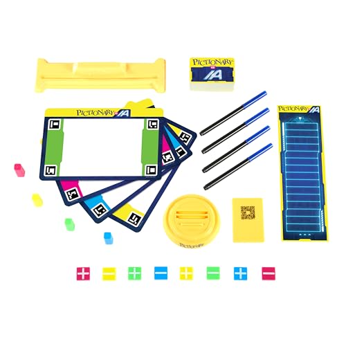 Mattel Games Pictionary vs AI - Jeu De Société Interactif Contre Intelligence Artificielle, Jeu Dessin, Pour 2 À 4 Joueurs, Jouet Enfants Et Adultes, A Partir De 8 Ans, Version Française, HYH76