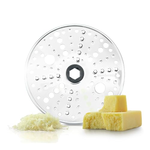 Wundermix - Parmesanscheibe für WunderSlicer Gemüseschneider • Parmesanreibe für Thermomix & Monsieur Cuisine • Parmesan und Käse reiben mit Küchenmaschine • Thermomix & MC Zubehör