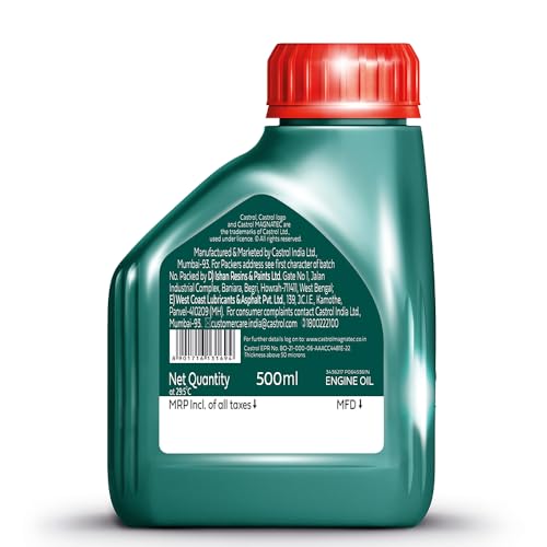Castrol MAGNATEC 10W-40 - Engine Oil (0.5L Pack) - Synthetic Technology, API SP/CF, Dualock Technology for Petrol/CNG and Diesel Cars