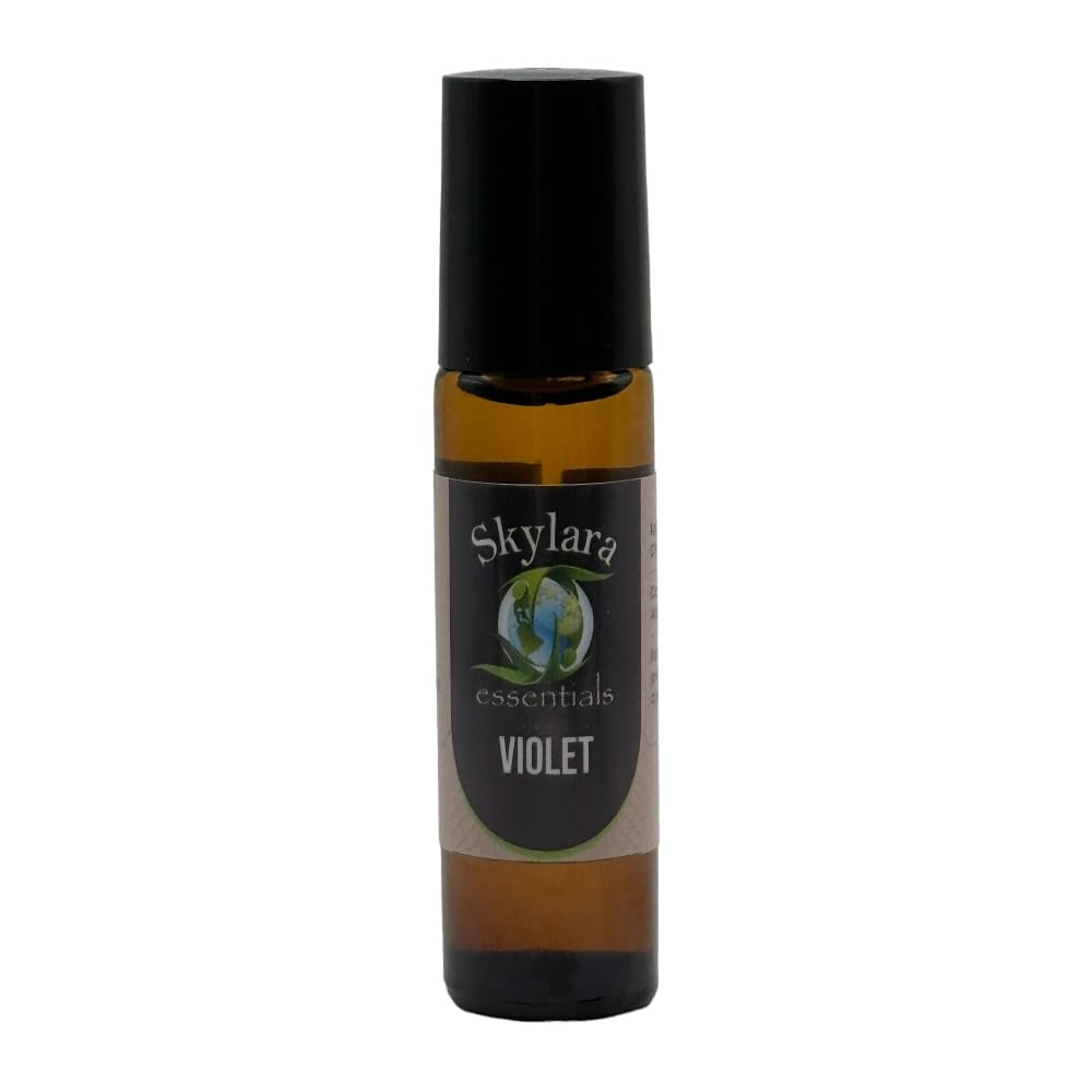 Skylara Essentials Organic Violet Essential Oil for Calming Aroma, Diffuser, Candle Making | Long - Lasting, Housewarming Gifts, Thanksgiving and