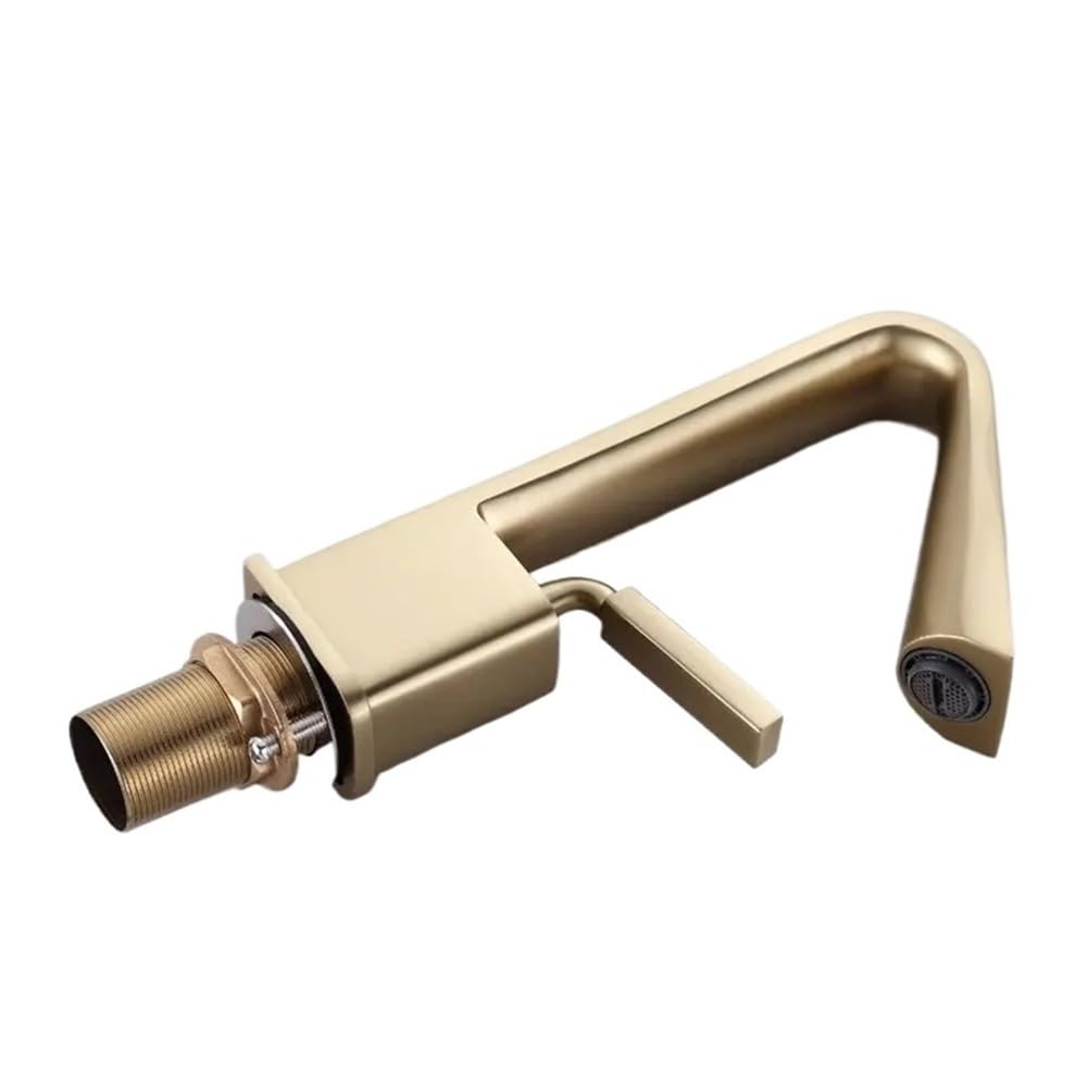 Robinet cascade or nickel XT-444 pour lavabo sous comptoir au design moderne chic