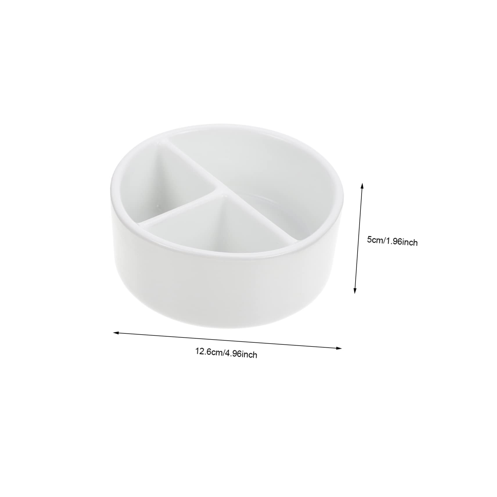 Uonlytech Pot à Pinceaux Portable Blanc Grosse Capacité en Céramique Résistant aux Chocs pour Nettoyage Pinceaux Maquillage pour Artistes et Amateurs de Calligraphie