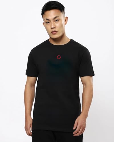 Image of Bewakoof Men's Graphic Printed 100% Cotton T-Shirt - Regular Fit, Round Neck, Half Sleeves
