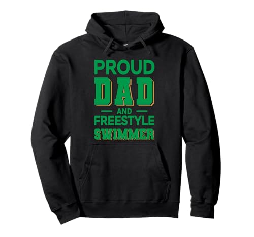 Proud Dad Freestyle Swimmer Design �_�[�N�O���[�� �t�� �p�[�J�[