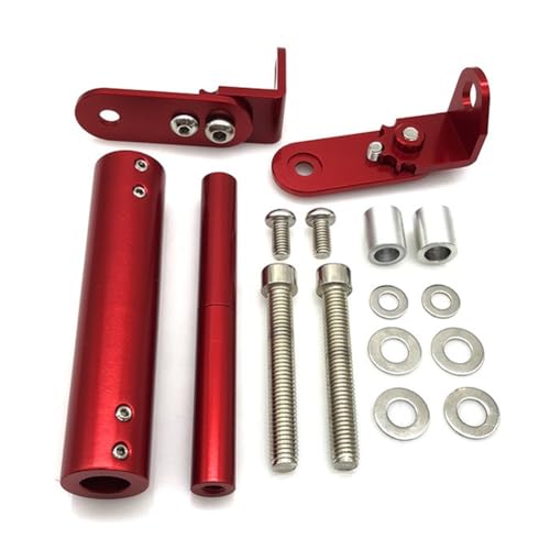 MonoSora Support de navigation GPS pour téléphone de moto, petit déplacement, modèles tout-terrain, alliage d'aluminium, noir/pour rouge/or/bleu pour rouge