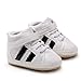Baby Boys Girls Leather Sneakers Toddler Anti-Slip Shoes Infant First Walkers Casual Fashion Crib Shoes White 12CM