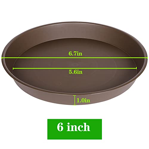 Bleuhome Pflanzenuntersetzer, robuste Auffangschlagen aus Kunststoff, für den Innenbereich, Untersetzer für Blumentöpfe, 15,2 cm… – Ansicht 2