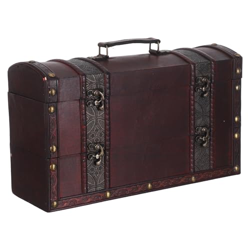 Coffret à vin bois vintage double paroi POPETPOP écrin de rangement haut de gamme