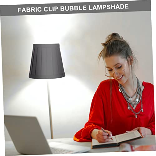 Image of Lamp Shade Replacement Cover Elegant Black Pleated Fabric for Chandeliers Wall Lamps Easy Installation Fits Multiple Lighting Fixtures Stylish Home Decor