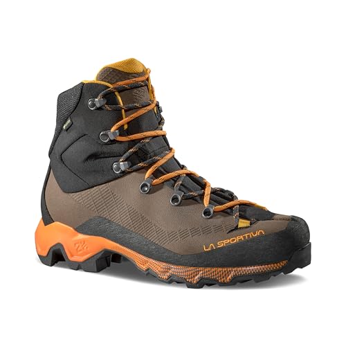 La Sportiva Mens Aequilibrium Trek GTX Hike Boot, Chocolate/Papaya, 12