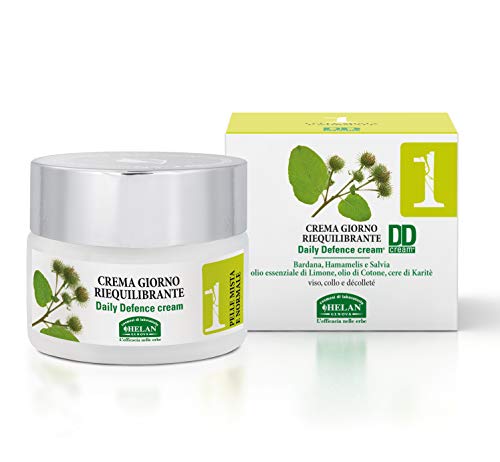 Helan Linea Viso 1, Rebalancing Face Moisturiser for Combination & Normal Skin, Day Cream with Vitamin E & B5