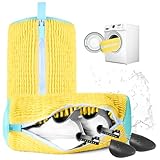 CinGiiCo Shoe Washing Machine Bag, 2 Pcs Laundry Shoe Bag For Washing Machine, With 2 US Women's Shoe Tree (Size 5-10.5), 360°Deep Cleaning, Fit Most Shoes Types