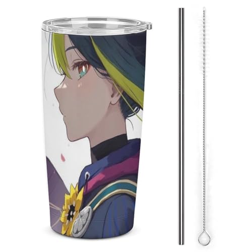 コップ 原神 提?里 Tighnari ティナリ マグカップ 車用 タンブラー メンズ 車載 自動車カップ 魔法瓶 水筒 水カップ ポット 旅行杯 ケトル コーヒーカップ ストロー付き レディース 蓋付き 持ち運び マグボトル ステンレス鋼 ダイレクトタイ