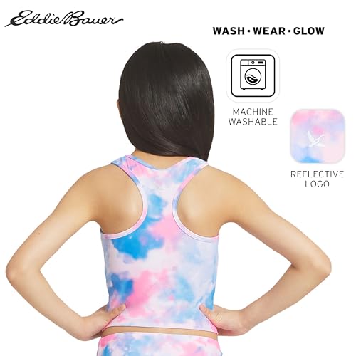 Image of Eddie Bauer Girls' UPF 50+ Swim Bikini Bottom and Racerback Tankini Set