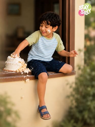 Image of Pilolo Kids Cargo Pocket Denim Shorts for Boys