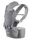 Baby Carrier, Multifunction Baby Carrier Hip Seat (Ergonomic M Position) for 3-36 Month Baby, 6-in-1 Ways to Carry, All Seasons, Adjustable Size, Perfect for Hiking Shopping Travelling