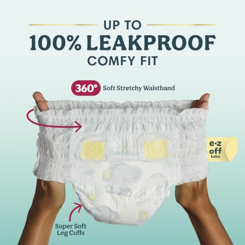 Image of Pampers Swaddlers 360 Pull-On Diapers, Size 7, 40 Count for up to 100% Leakproof Skin Protection and Easy Changes