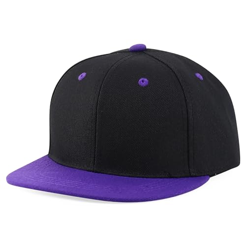 Image of Trendy Apparel Shop Infant to Youth Plain Structured Flatbill Snapback Cap