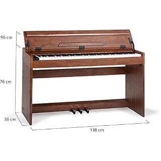 McGrey DP-18 WN Piano numérique – 88 touches dynamique de frappe – Clavier électronique avec USB, 128 sons, 600 styles rythm d’accompagnement – Set avec banc et casque – Noyer mat - Les Beatles, Paul McCartney, John Lennon, RIngo Starr, George Harrison McGrey DP-18 WN Piano numérique - 88 touches dynamique de frappe - Clavier électronique avec USB, 128 sons, 600 styles rythm d'accompagnement - Set avec banc et casque - Noyer mat – Image 7