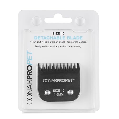 CONAIRPROPET Dog Clippers for Grooming Replacement Blade, Size 10, Fits Most Detachable Grooming Clippers CONAIRPROPET Dog Clippers for Grooming Replacement Blade, Size 10, Fits Most Detachable Grooming Clippers