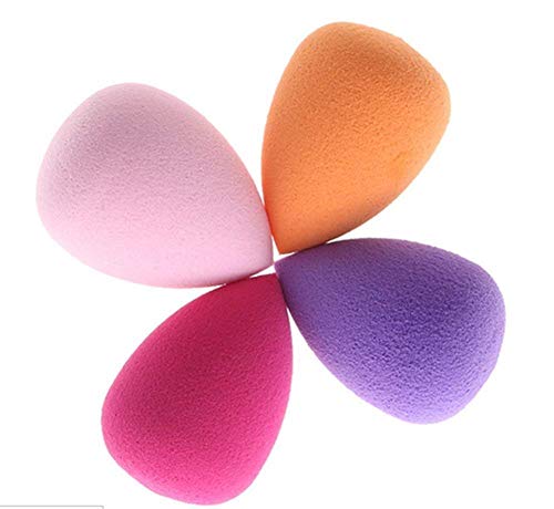 Da.Wa 4 x Powder Puff Soft Sponge Powder Puff Pads Makeup Sponge Blender Foundation Egg Shaped Set Pro Face Cosmetic Tool