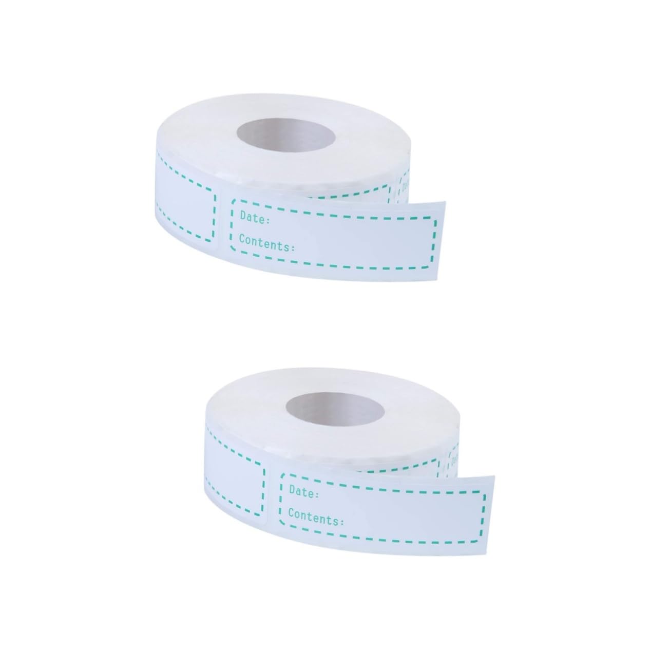 2 Rollos De Etiquetas De Cocina Con Fecha De Registro En Inglés Etiquetas De Despensa Para Contenedores Sin Papel Despegables Para Superficies Lisas