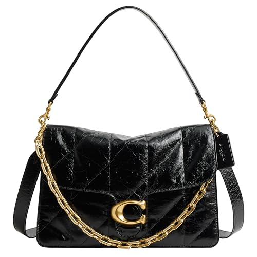 Coach Quilted Chain Tabby Shoulder Bag 35, B4/Black