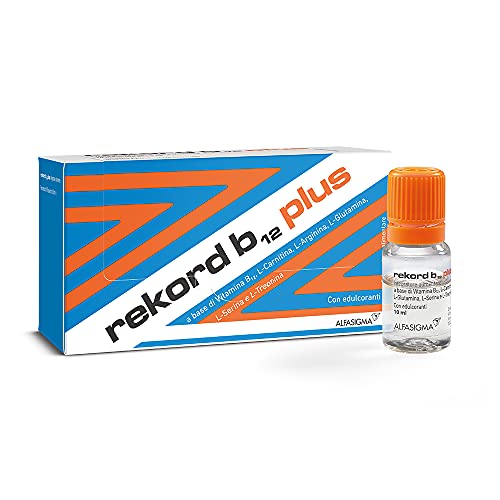  REKORD B12 PLUS - Integratore Alimentare Energetico - 10 FLACONCINI