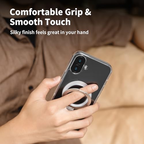 Coque iPhone 16 Pro Max MagSafe avec support anneau antichoc de qualité militaire