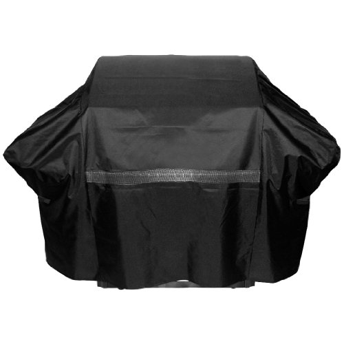 Image of FH Group Grill Cover, Black Cover for Outdoor Grill, Waterproof Grill Cover, Heavy Duty Grill Accessories, UV Resistant Grill Cover, BBQ Grill Cover