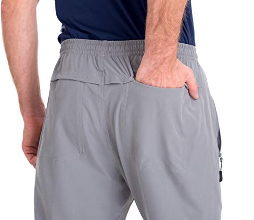 Image of clothin Mens Workout Athletic Pants Elastic-Waist Drawstring Pants for Sport Exercise Travel,Quick-Dry,Stretchy
