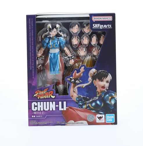 TAMASHII NATIONS - Street Fighter - Chun-Li -Outfit 2-, Bandai Spirits S.H.Figuarts Action Figure, Chun-li (Outfit 2), 5.7 inches tall - Image 2