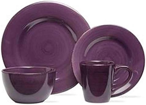 TAG Sonoma Dinnerware Collection Purple 16 pc