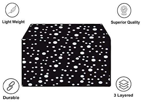 Image of Microwave Oven Top PVC Cover for Samsung 28L | CE1041DSB2 /TL | Convection Microwave Oven | Full Closure Cover for Samsung | Attractive Digital Prints | Dustproof |Water Resistant (Black)