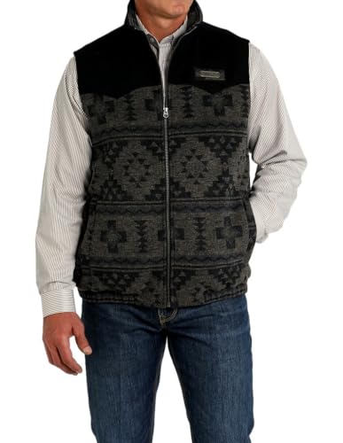 Image of Cinch Men's Southwestern Print Concealed Carry Vest - MWV1543012 X-