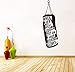 Pegatina De Pared Saco De Boxeo Guantes Boxeo Calcomanías De Pared Motivacionales Fitness Gimnasio Hobby Cita Pegatinas De Vinilo Diy Art Decor 148X50Cm