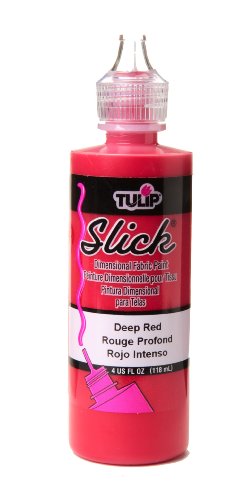 I Love To Create Tulip Dimensional Fabric Paint 4oz-Slick - Deep Red Cover