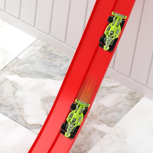 Jouets course flexibles DIY de 16,4 pieds avec piste double face enfants - 6