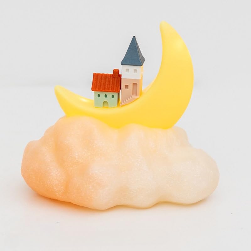 Lámpara de Mesa Noche Mini Luna con Nube LED miniatura 1