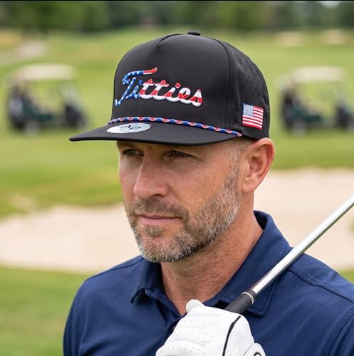 Image of Funny Golf Hat Gifts for Men, USA Funny Golf Cap with USA Flag, Gift Party, Birthdays, Wedding Gifts One-Size Fits All
