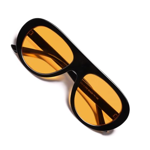 Image of VANLINKER Oversized Retro Aviator Sunglasses for Women Men Chic 70s Vintage Style Trendy 2026 Chunky Sun Glasses VL9865