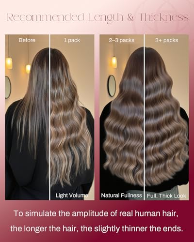 Image of Moresoo Genius Weft Sew in Human Hair Extensions, Light Copper, 20 Inch 60g | Made with Remy human hair, flowing texture and added fullness for events and special occasions