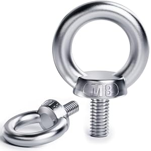 Yoopin Ringschraube M8 Edelstahl 6 Stück