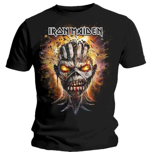 Iron Maiden Eddie Exploding Head T-Shirt, Noir, XXL Homme