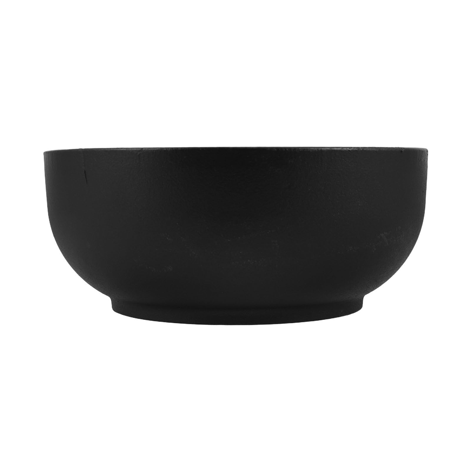 Ciotola Cucina in Ferro Nero 17x17x7, 7 Cm per Riso e Zuppa | Compatibile Induzione e Microonde, Pulizia Semplice, Formato 6, 69 Pollici per Insalata, Pasta e Frutta